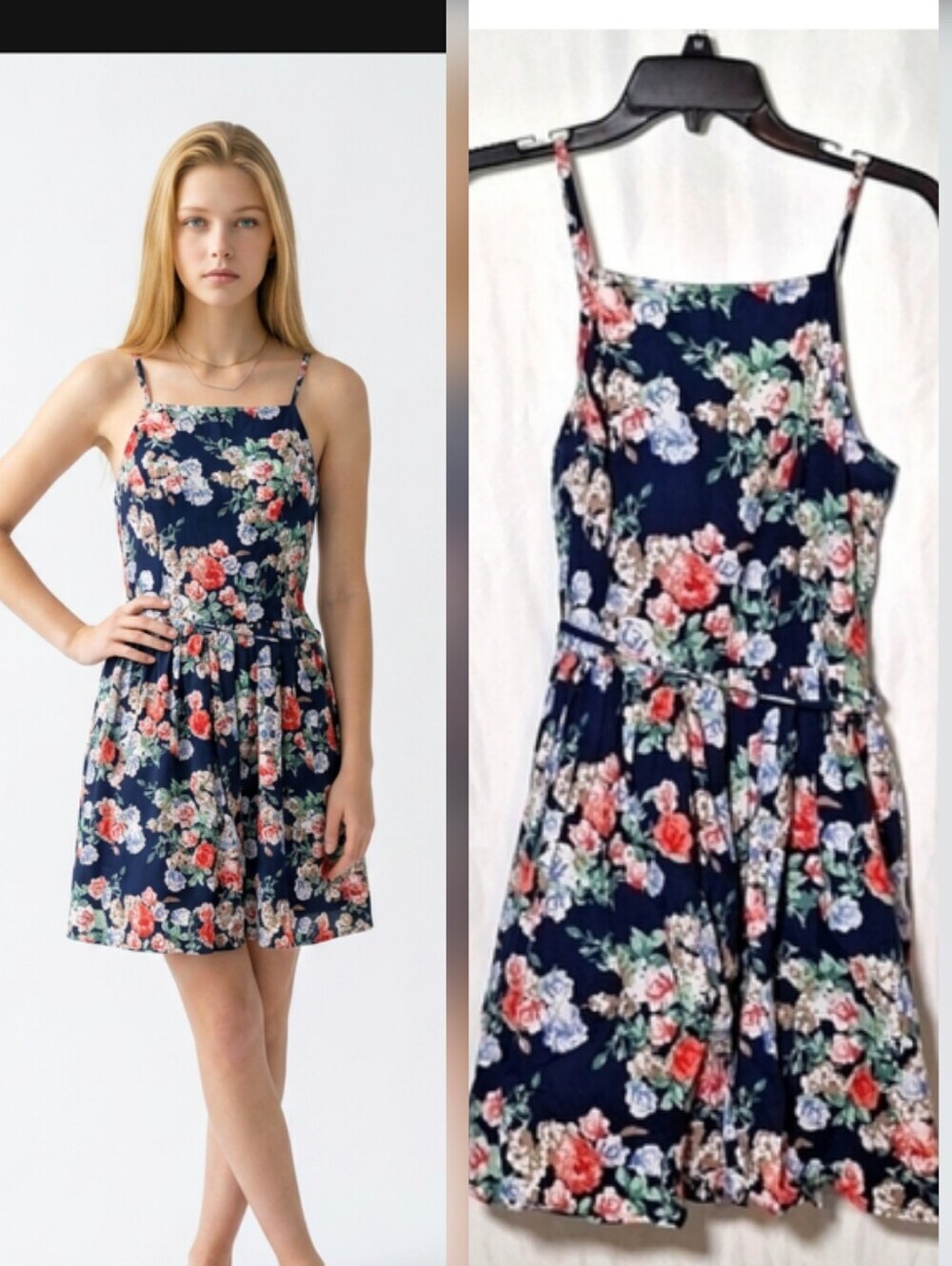 Floral Spaghetti Strap Dress